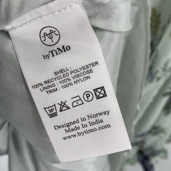 byTiMo Dress Women's Large Mini Bohemian Floral Ruffle Trim Belt Wrap NEW - Picture 11 of 16